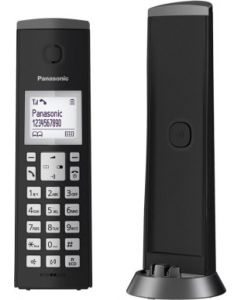 Cordless Telefono Fisso DECT sistema blocco chiamate Nero KX-TGK210JT