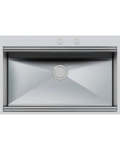 Lavello Cucina 1 Vasca Sottotop 85 cm Inox Spazzolato 1025 050 Milano