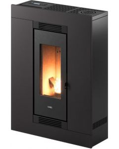 Stufa a Pellet Ventilata 8,5 kW 15 Kg Antracite 7023040 Luce Plus 9 T2