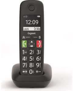 Telefono Cordless con Vivavoce Dect Gap Senior Nero 0766576-B E290