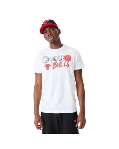 NEW ERA NBA INFILL GRAPHIC TEE CHICAGO BULLS