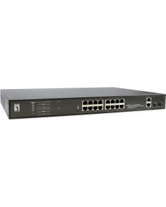 Switch di Rete Non Gestito Gigabit Ethernet 10/100/1000 Poe 1U GEP-2021