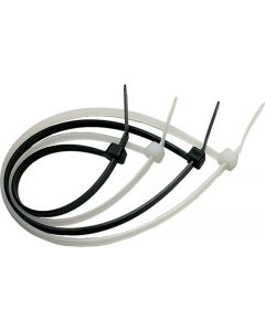 Fascetta a Strappo Per Cablaggio mm 7,6x250 Pz 100 Nero 4068060