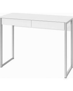 Scrivania 2 cassetti 102x40x77h cm Bianco 80122UU