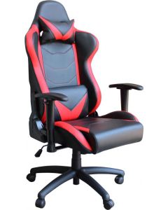 Poltrona Da Gaming Fallout in Poliuretano Cm 69,5x71,5x121-129 h Rosso