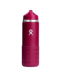 HYDRO FLASK 20 OZ WIDE MOUNTH STRAW LID AND BOOT STREAM