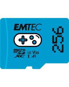 Micro SD SDXC 256 Gb Classe 3 (U3) colore Blu ECMSDM256GXCU3G