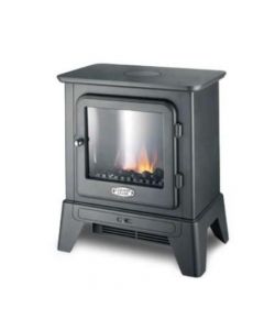 Camino Caminetto Elettrico Moderno eff fiamma 2100W Nero - QS10