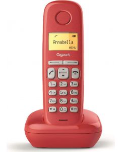 Telefono Cordless DECT GAP 50 Voci Rubrica Id Chiamante Rosso A 170