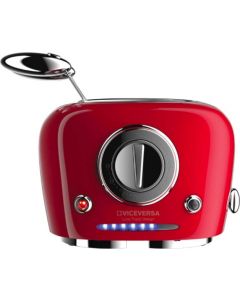 Tostapane 2 Fette Tosta pane 9 Livelli Cottura 500W Timer Rosso Tix