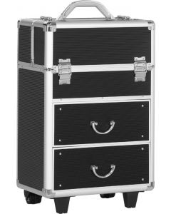 Valigetta Porta Trucchi Professionale Trolley 2 Chiavi 36x23x58cm 009V01