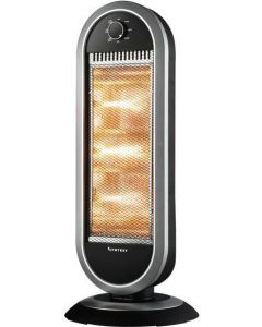 Stufa Alogena Oscillante 1200 Watt 30x30x70h cm Nero LQ-120G1H Roty