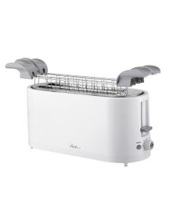 Tostapane con Pinze 4 Fette 1400 W Timer Bianco ARTOAST02 Tosto Sleek Plus