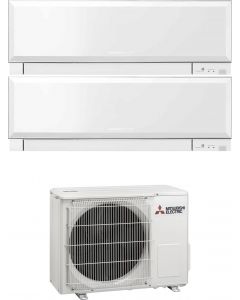 Climatizzatore Dual Split Inverter 9+12 MSZ-EF25+35VGW Kirigamine Zen