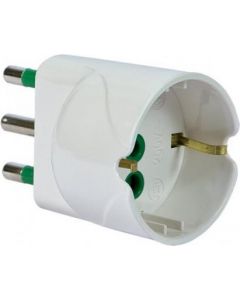 Adattatore semplice spina 2P+T 16A S17 - 82610E