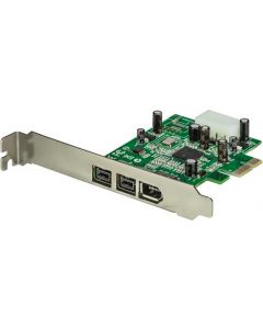 Scheda adattatore PCI Express FireWire 2b 1a 1394 a 3 porte PEX1394B3
