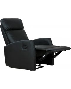 Poltrona Relax Reclinabile Ergonomica Ecopelle 65x92x100cm 833384BK