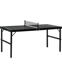 Tavolo Ping Pong Pieghevole in Alluminio e Legno 152x76x72 cm Nero
