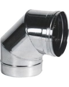 Curva a Gomito per Canne Fumarie Inox Settori 90&deg 15 - PSCN90