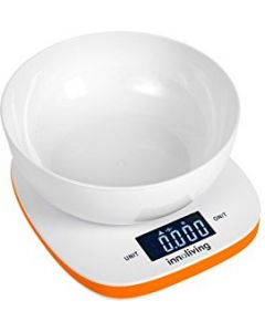 Bilancia da Cucina Digitale Peso Max 5 Kg colore Arancione - INN-132O