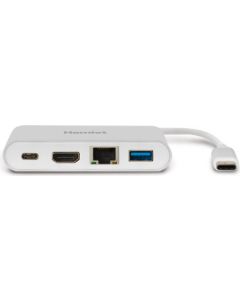 Docking Station con HDMI 3840 x 2160 Pixel USB-C LAN Bianco HDKC-PD100