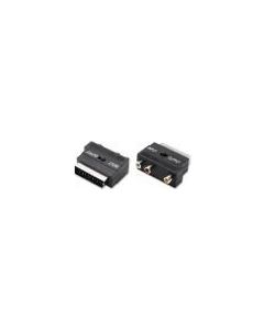 Adattatore Video Scart / 3 RCA con interruttore IN / OUT 11/15