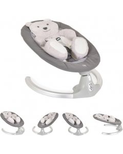 Air Bear - Sdraietta Neonato Elettrica Max 9 Kg con Melodie Grigio