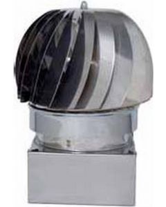 Fumaiolo Comignolo Girevole Eolico attacco Quadrato 35x35 cm CC350X35