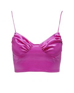 NEON & NYLON ARIA S/L STRAP CROPPED CORSET TOP