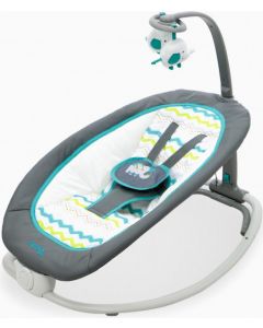 Bouncer Fold Birds - Sdraietta Neonato Elettrica Max 9Kg Altalena Aqua