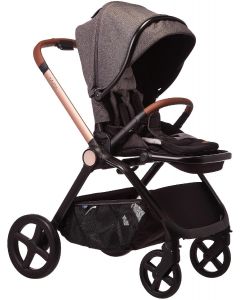 MYSA - Passeggino Leggero Pieghevole da 0-4 Anni 0-22 Kg Black satin