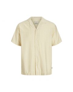 JACK JONES BLULINCOLN PRINT RESORT S/S SHIRT LN MOONSTONE