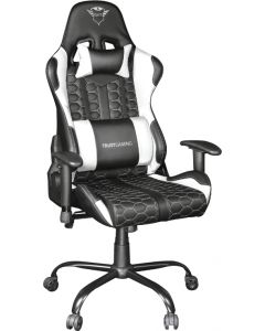 Sedia Gaming ergonomica Tessuto, Pelle PU Regolabile Bianco GXT 708W Resto