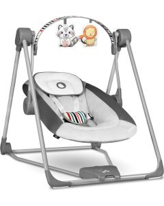 Otto - Sdraietta Neonato Elettrica Max 9 Kg Dondolo Altalena Cozy Grey