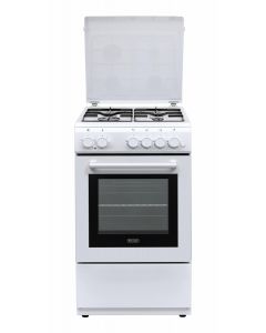 Cucina a Gas con Forno Elettrico 4 Fuochi 50x50 cm Bianco DL554EW