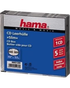 Custodia Slim per CD confezione da 5 Custodie - 51289