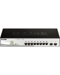 Switch di Rete Gestito L2 Gigabit Ethernet Supporto PoE Nero DGS-1210-08P