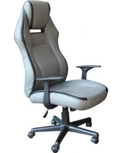 Poltrona Da Gaming Gta in Poliuretano Cm 67,5x66x117.5-127 h Grigio