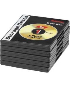 Custodia Rigida per DVD 5 pezzi Colore Nero - 7451297