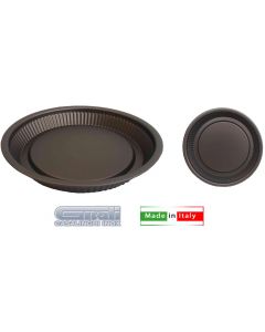 Stampo per Dolci Crostata in Alluminio 28 cm con Fondo Rialzato