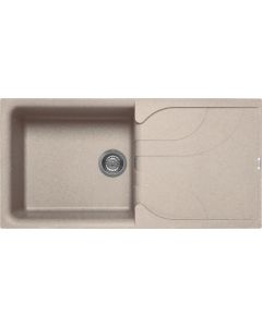 Lavello Cucina 1 Vasca Con Gocciolatoio 100x50 Metaltek Avena 51 LGE48051