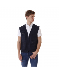 BUNF GILET UOMO TASCONATO COTONE