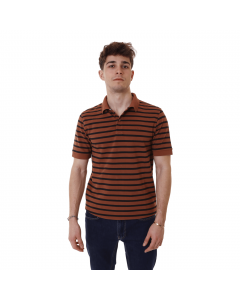 SUN68 POLO GARNMENT DYE FULL STRIPES