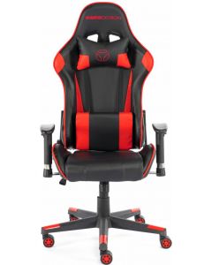 Sedia Gaming Poltrona Imbottita in Ecopelle Nero Rosso MD-GC005A-KR