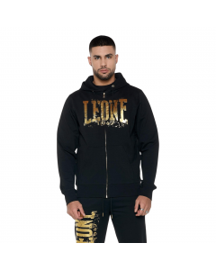 LEONE MAN HOODY FULL ZIP AUTHENTIC GOLD