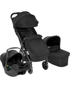 Myavo - Passeggino Trio Ultra Leggero 0-4 Anni + Carrozzina + Ovetto Nero