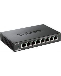 Switch 8 Porte Ethernet LAN 10/100 Full Duplex case in Metallo DES-108