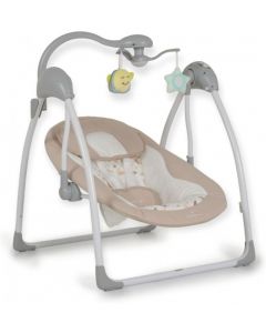 Jessica - Sdraietta Neonato Elettrica Max 9 Kg con Melodie Beige