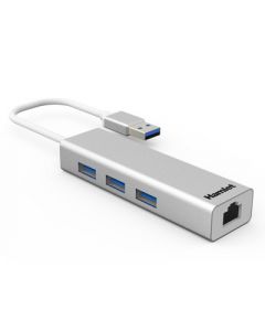 Hub di interfaccia USB 3.2 Gen 1 1 Type-A 5000 Mbit/s Argento XHUB330LAN