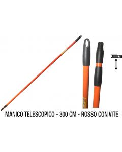 Manico Telescopico Mt.3 Rosso con Vite M774036